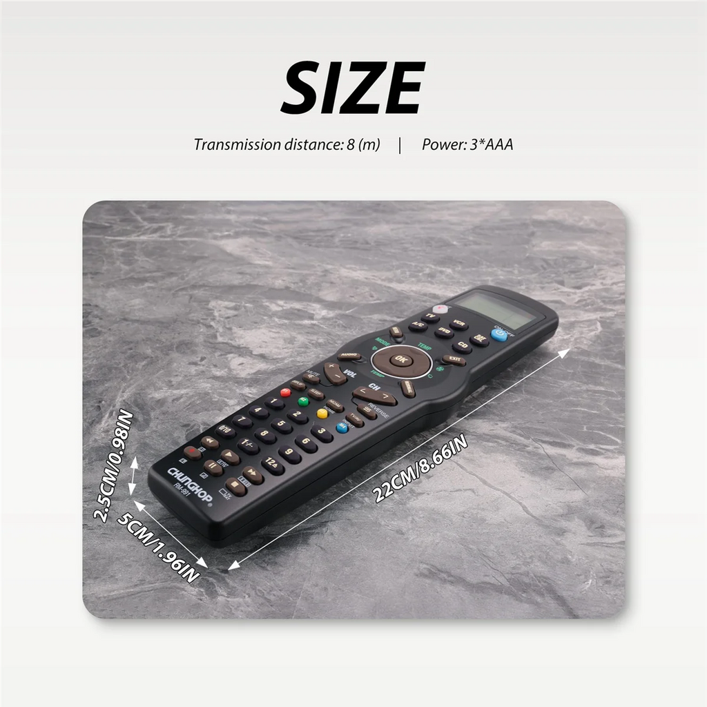 RM991 Smart Universal Remote Control Multifunctional Learning Remote Control for TV/,DVD CD,VCR,SAT/CABLE and A/C