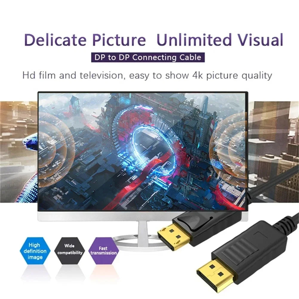 DP Display Port To HD Compatible Adapter Cable 4K 1080P 3D DisplayPort To HD Converter Adapter HDTV Converter For PC Projector