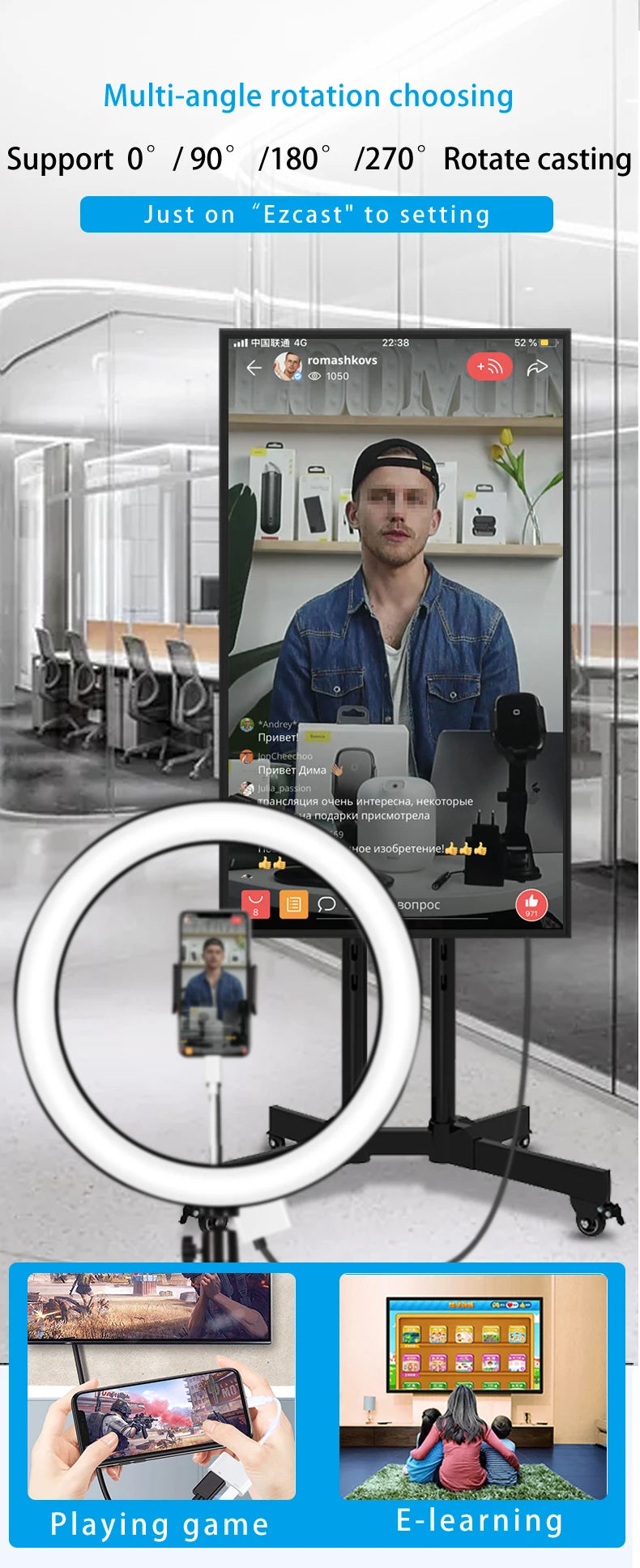 AIRSKY Lightning to PD HDMI Docking Station Hub for Iphone IPad IOS 8 9 10 11 12 13 14 15 Mirroring Live Streaming Screen Rotate
