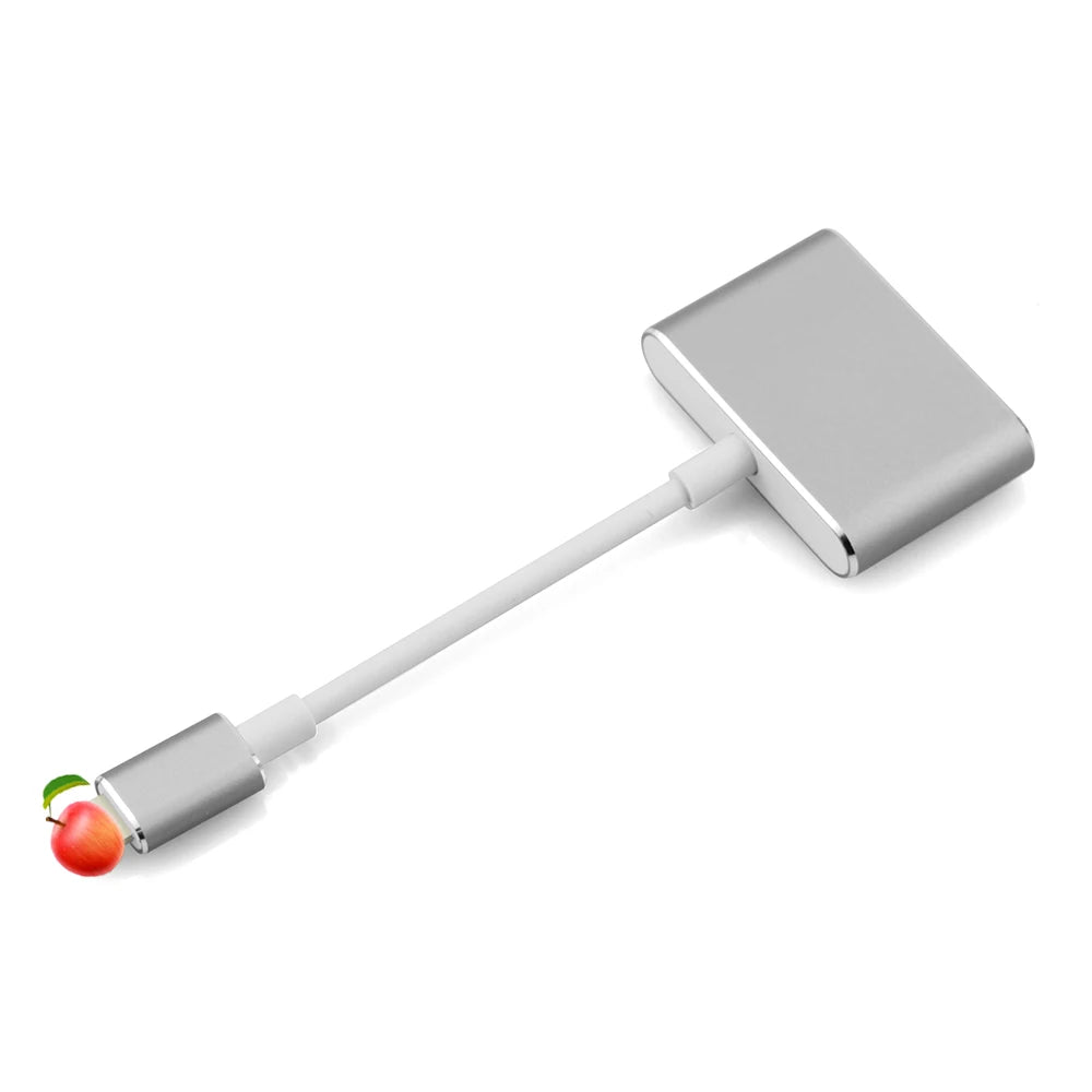 AIRSKY Lightning to PD HDMI Docking Station Hub for Iphone IPad IOS 8 9 10 11 12 13 14 15 Mirroring Live Streaming Screen Rotate