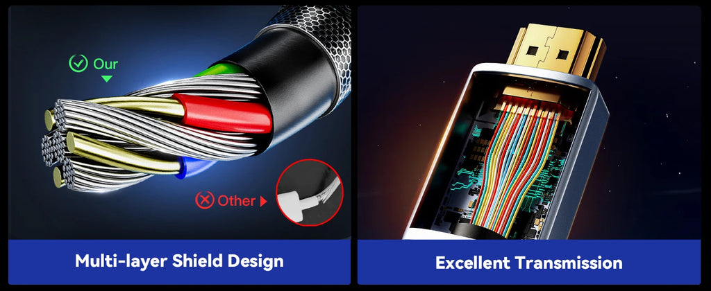 UNTES 8k HDMI 2.1 Cable 8K 60Hz 4K 120Hz HDMI Cable,48Gbps Ultra High-Speed, Compatible with PlayStation 5, Xbox, Samsung TVs ,and More