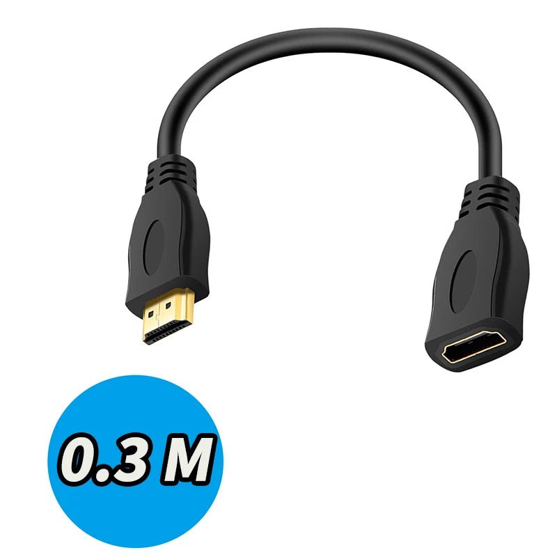 HDMI Extension cable 4K 60Hz HDR HDMI 2.0 Cable HDMI 2.0 Male to Female Extension cord Kable for PS5 Xbox HDTV PC Monitor