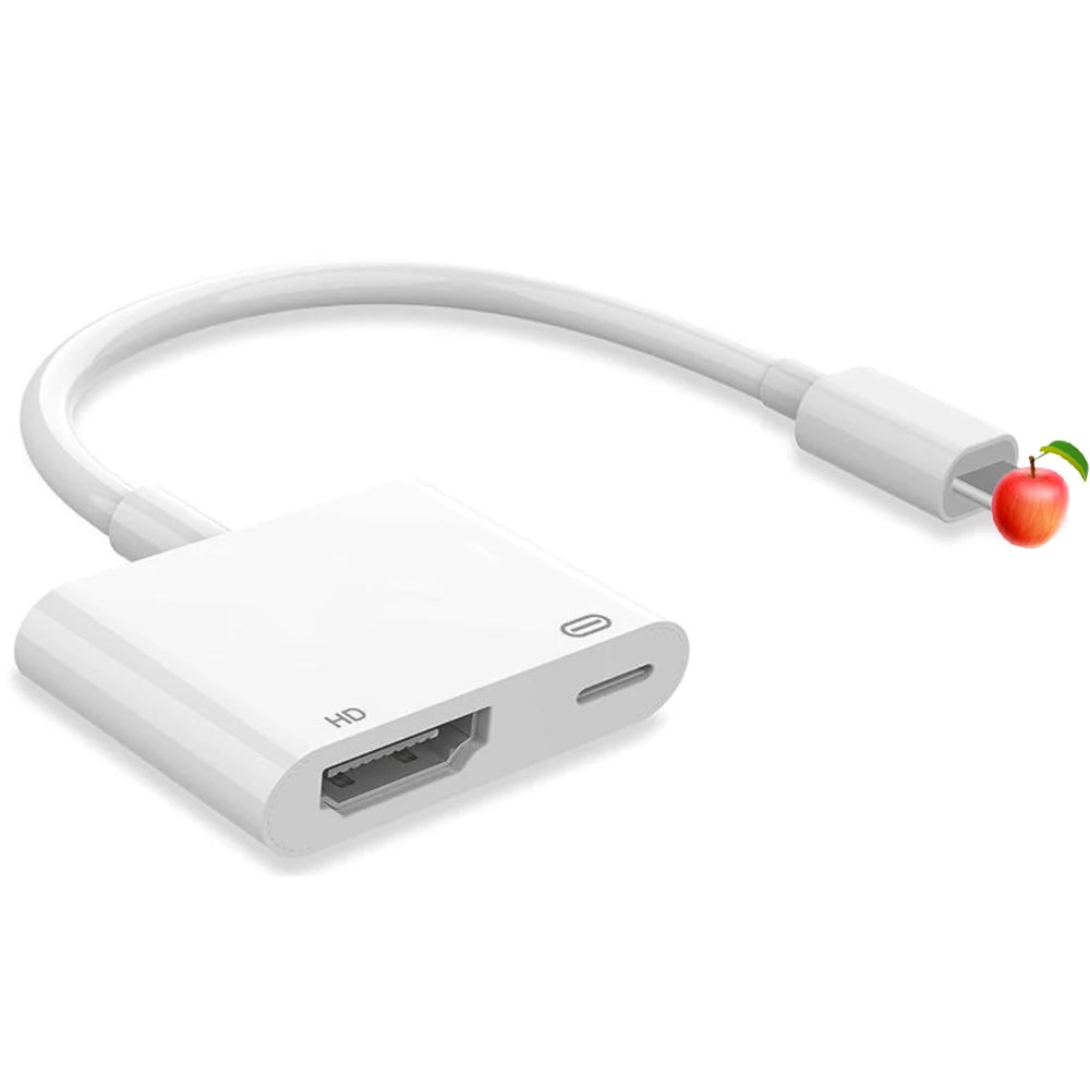 AIRSKY Lightning to PD HDMI Docking Station Hub for Iphone IPad IOS 8 9 10 11 12 13 14 15 Mirroring Live Streaming Screen Rotate