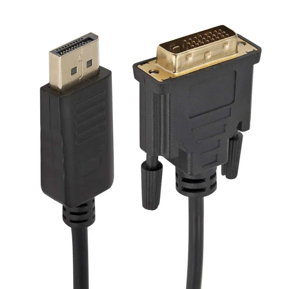 1.8M DisplayPort To DVI Cable 0.25M DP To DVI Adapter for Desktop Laptop PC TV Dell Asus Monitor Projector DisplayPort Cable