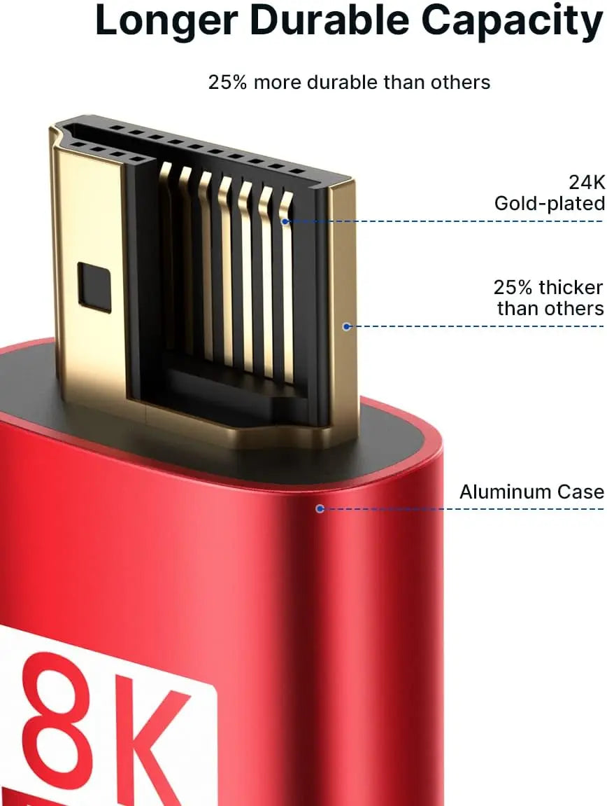 CYANMI 10K 8K HDMI Cable 2.1 48Gbps, 3D 8K60 4K120Hz HDMI Cord eARC HDR10 HDCP 2.2&2.3 Compatible with Roku TV/PS5/HDTV/Blu-ray
