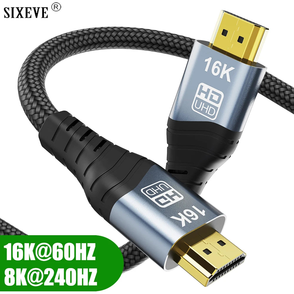 HDMI 2.2 Certified Cable For TV PS5 Xbox Switch HDR eARC 1m 2m 3m 5m Long 16K 60HZ 12K 10K 120HZ 8K 240HZ High Speed Video Cord