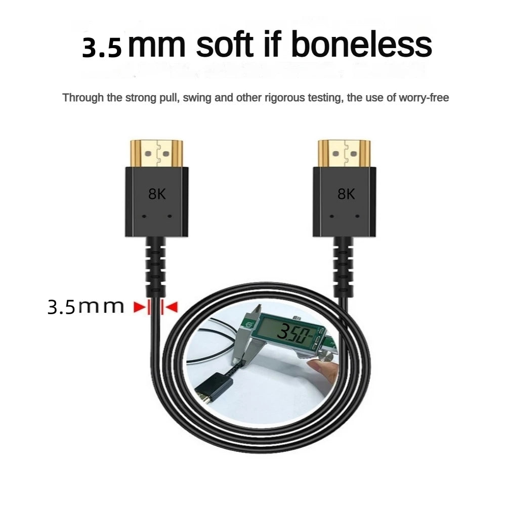 8K HDMI 2.1 Fiber Optic Cable, 8K 60Hz, 4K 120Hz HDMI to HDMI Active Fiber Cable 48Gbps 5m 10m 15m 20m 30m for TV RTX 4070/4090