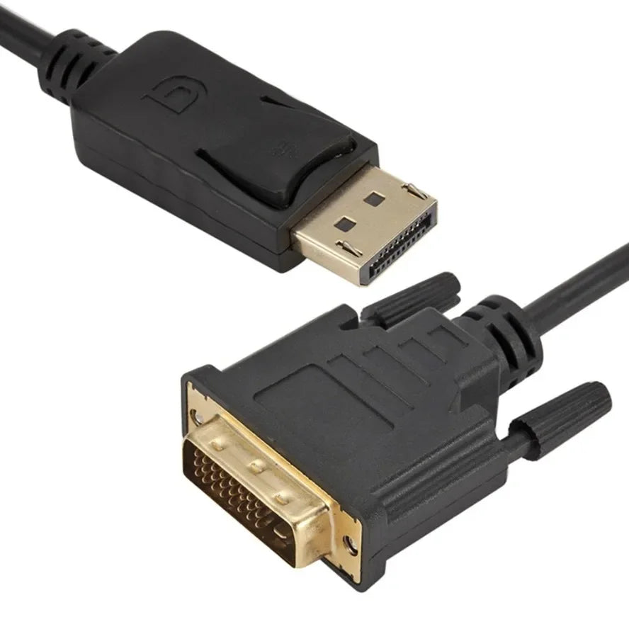 1.8M DisplayPort To DVI Cable 0.25M DP To DVI Adapter for Desktop Laptop PC TV Dell Asus Monitor Projector DisplayPort Cable