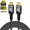 Ultra High Speed HDMI Cable with gold plated Connectors. Supports 8K@60Hz 4K@120Hz HDMI version 2.1.  48Gbps Certified - HDR10 3D eARC VRR for PS5/PC/HDTV/Projector.