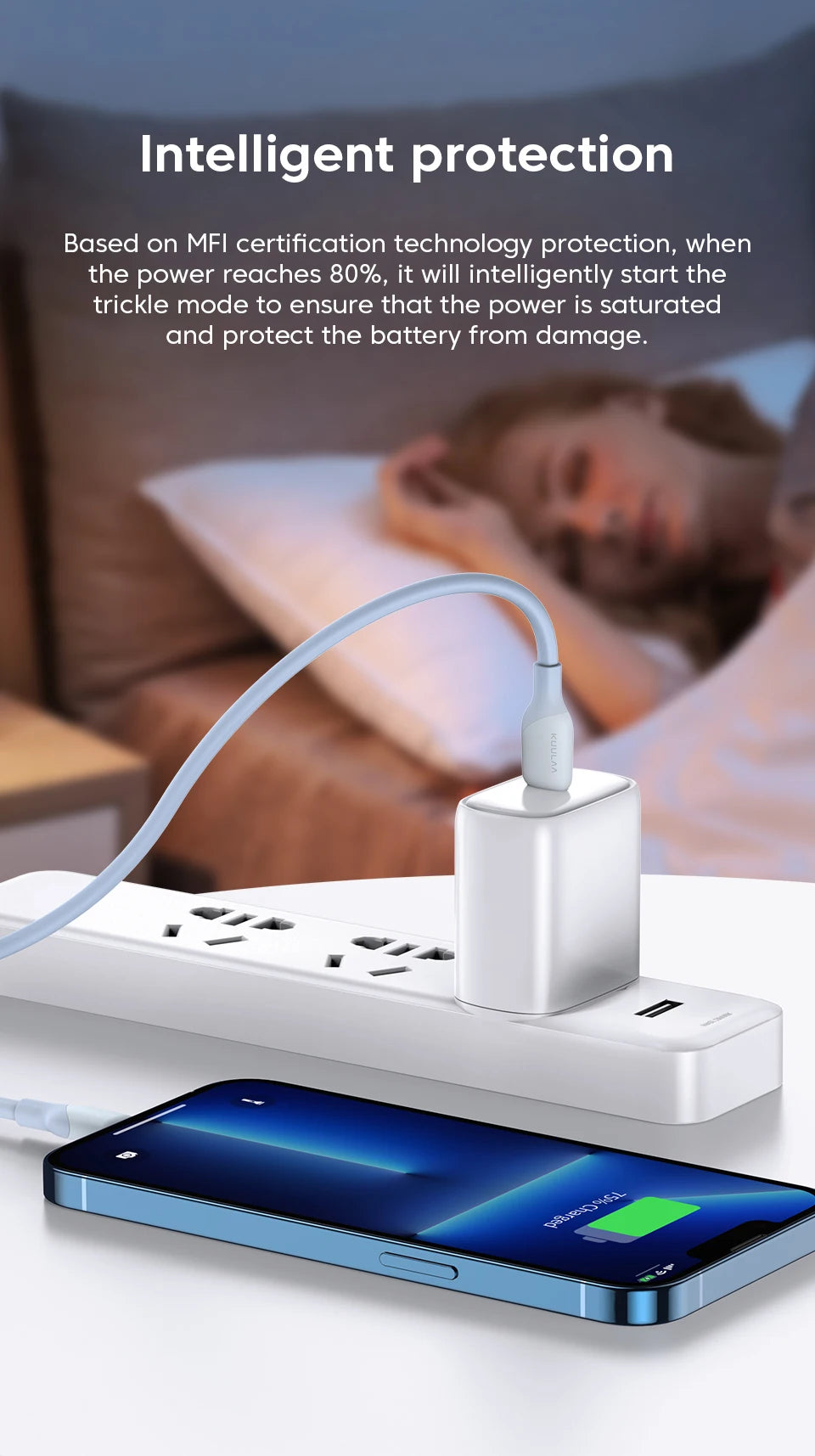 KUULAA USB C to Lightning MFi Cable for iPhone Fast Charging Cable PD 30W USB Type C For iPhone 14 13 12 11 Pro Max X XS XR 8