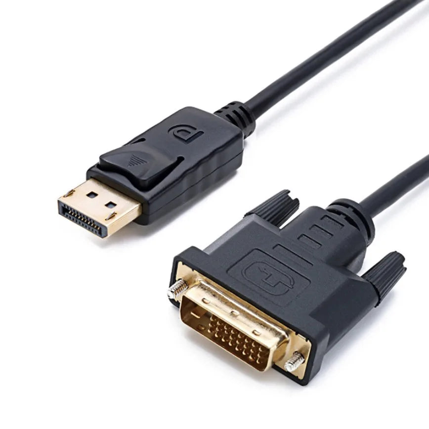 1.8M DisplayPort To DVI Cable 0.25M DP To DVI Adapter for Desktop Laptop PC TV Dell Asus Monitor Projector DisplayPort Cable