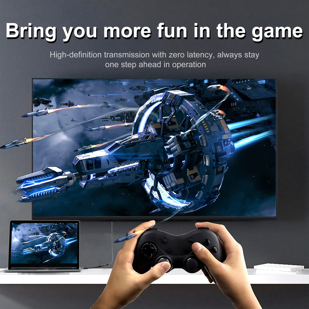 8K HDMI 2.1 Extension cable. Supports 8K@60Hz, 4K@120Hz.  Works with HDTV, RTX, PS5 TV Xbox eARC HDR Video PC Laptop and more.