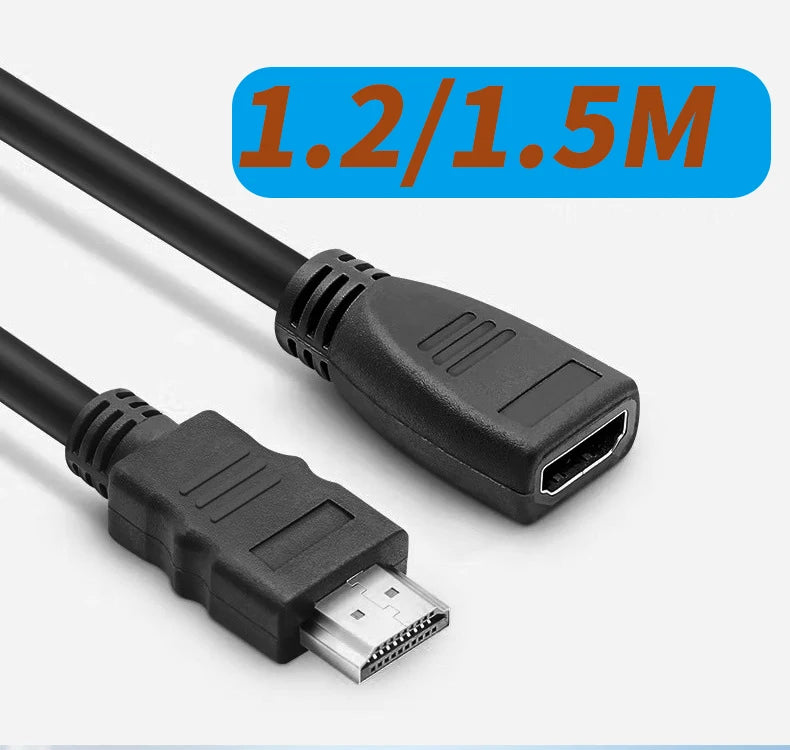 HDMI Extension cable 4K 60Hz HDR HDMI 2.0 Cable HDMI 2.0 Male to Female Extension cord Kable for PS5 Xbox HDTV PC Monitor