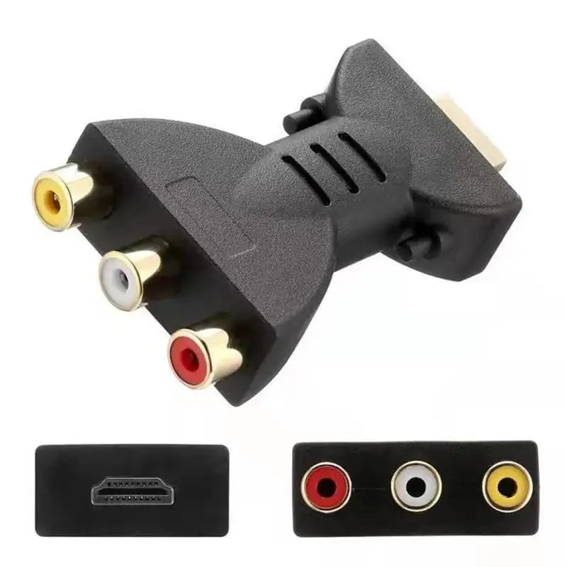 HDMI2AV Digital Signal HDMI To 3 RCA Red/White/Yellow Audio Adapter Component Converter Video For HD TV DVD Projector Computer