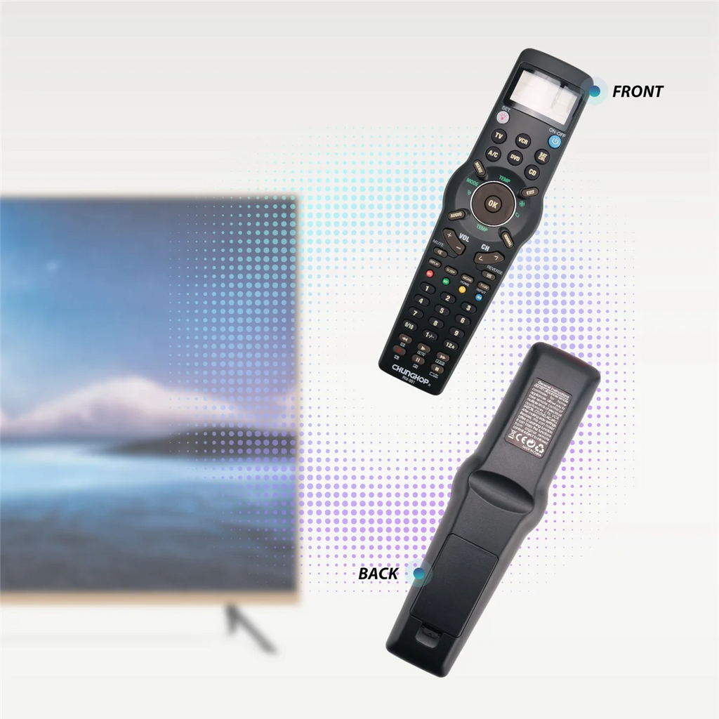 RM991 Smart Universal Remote Control Multifunctional Learning Remote Control for TV/,DVD CD,VCR,SAT/CABLE and A/C