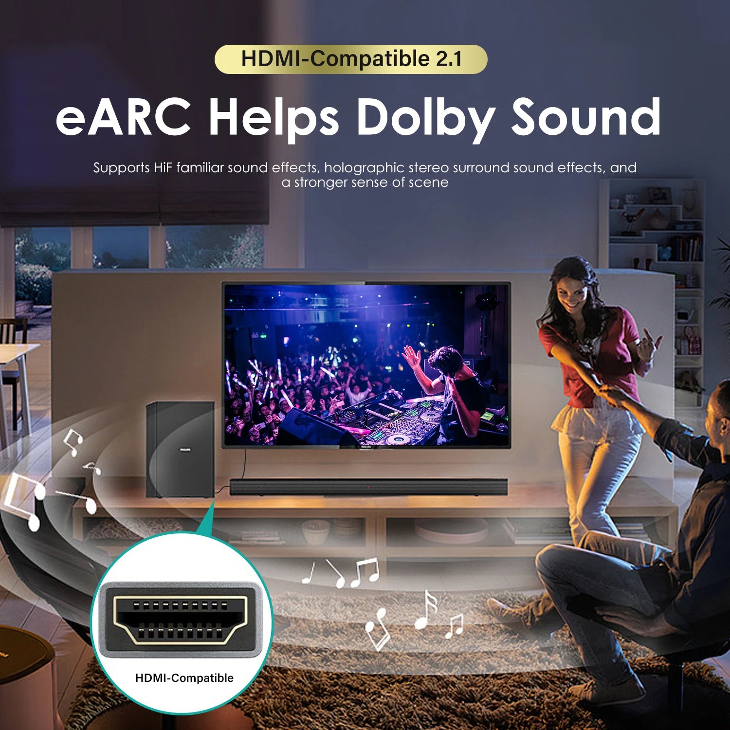 UHD 8K HDMI Cable. 48Gbps High Speed HDMI Cable, version 2.1, Supports 4K @120Hz, 8K @60Hz.  For use with HDTV ,Laptop,  Projector Available in lenghths :5meter 8meter 10meter 12meter