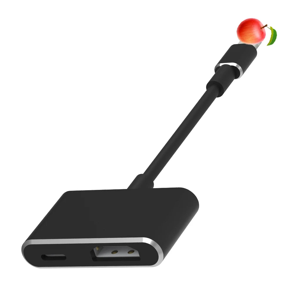 AIRSKY Lightning to PD HDMI Docking Station Hub for Iphone IPad IOS 8 9 10 11 12 13 14 15 Mirroring Live Streaming Screen Rotate