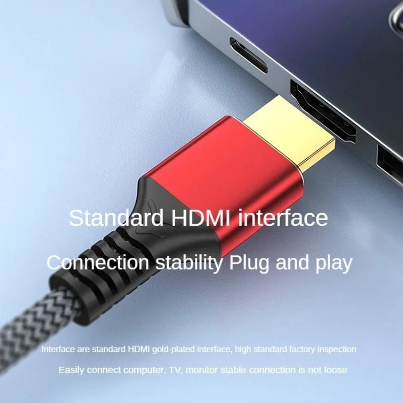 HDMI-Compatible 2.1 Cable 8K HDTV Cable for Xiaomi TV Box PS5 Ultra High Speed Compatible 8K@60Hz HDTV 2.1 Cable for TV/PS5/HDTV