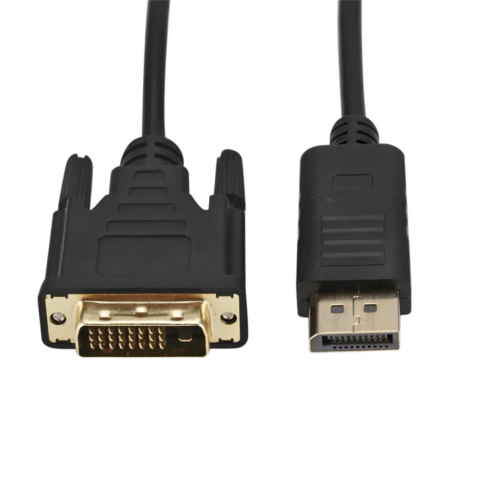 1.8M DisplayPort To DVI Cable 0.25M DP To DVI Adapter for Desktop Laptop PC TV Dell Asus Monitor Projector DisplayPort Cable