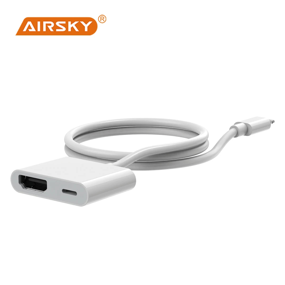 AIRSKY Lightning to PD HDMI Docking Station Hub for Iphone IPad IOS 8 9 10 11 12 13 14 15 Mirroring Live Streaming Screen Rotate