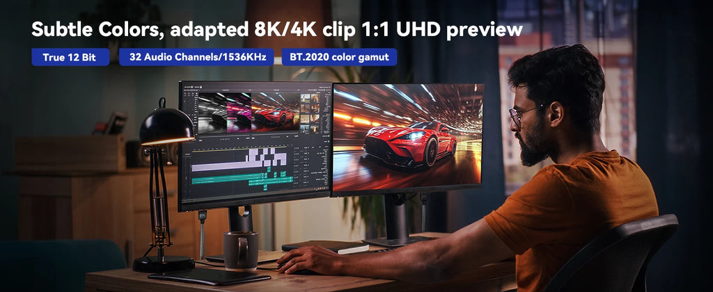 UNTES 8k HDMI 2.1 Cable 8K 60Hz 4K 120Hz HDMI Cable,48Gbps Ultra High-Speed, Compatible with PlayStation 5, Xbox, Samsung TVs ,and More