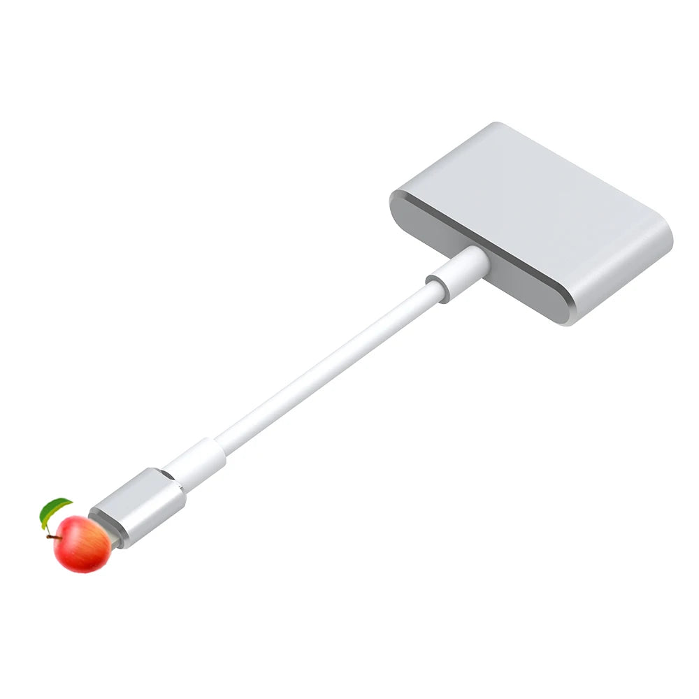 AIRSKY Lightning to PD HDMI Docking Station Hub for Iphone IPad IOS 8 9 10 11 12 13 14 15 Mirroring Live Streaming Screen Rotate