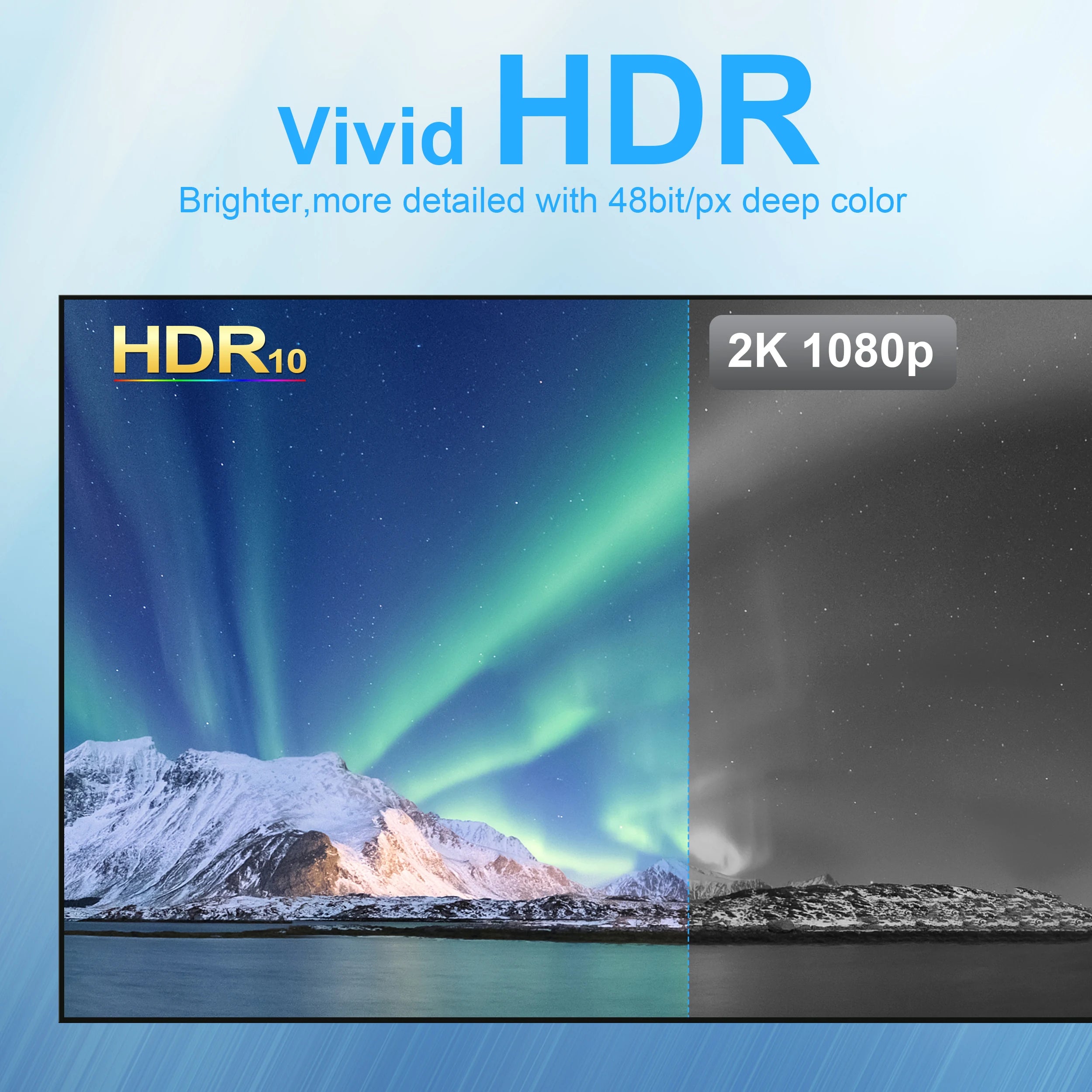 8K 60Hz Ultra High Speed Fiber Optic HDMI Cable, version 2.1. Supports 48Gbps, and 4K 120Hz HDR eARC 3D TV. Available in 2Meter, 5Meter, 10Meter, 15Meter, 20Meter, 30Meter, and 50Meter For HDMI over long distance.