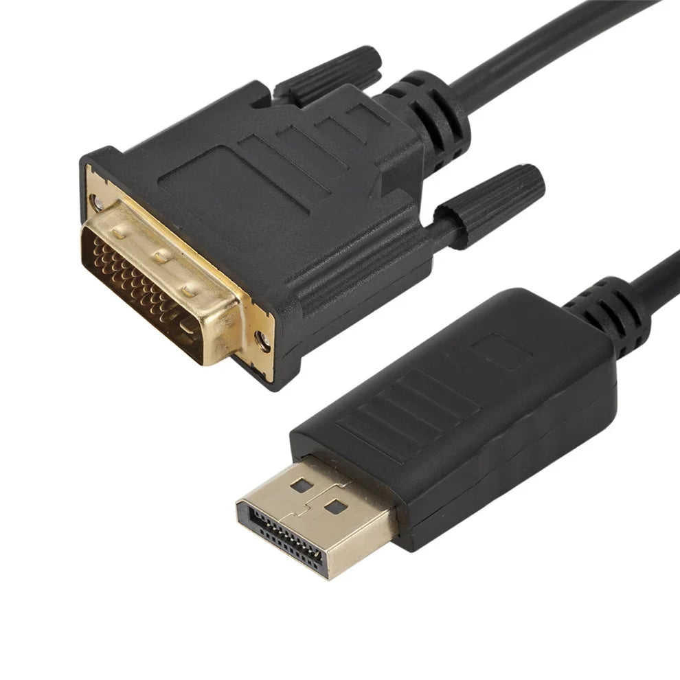 1.8M DisplayPort To DVI Cable 0.25M DP To DVI Adapter for Desktop Laptop PC TV Dell Asus Monitor Projector DisplayPort Cable