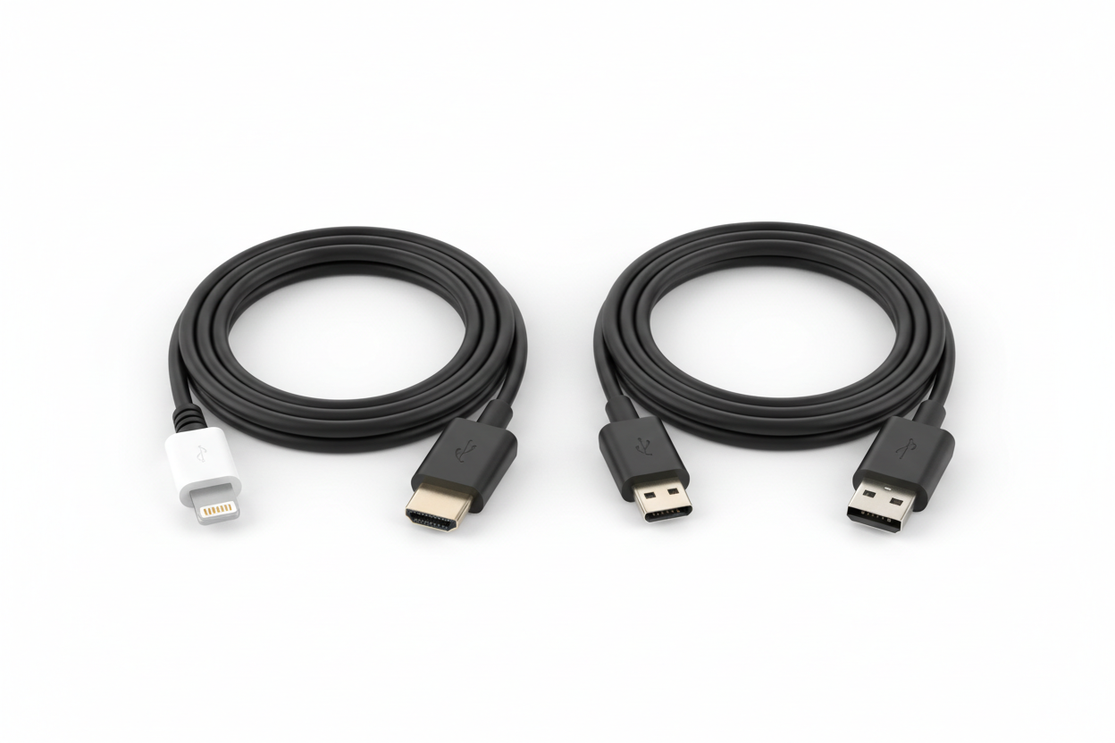 Phone to TV Cables - iPhone and Android Options
